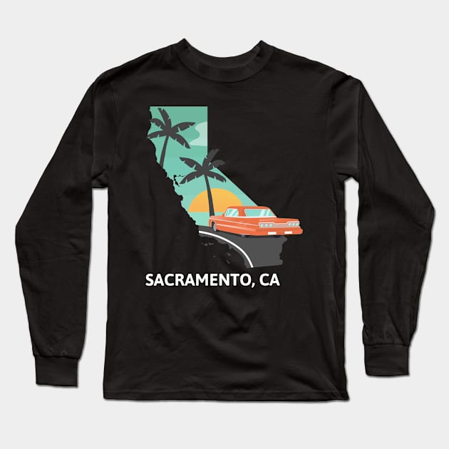 Sacramento, CA Long Sleeve T-Shirt by A Reel Keeper